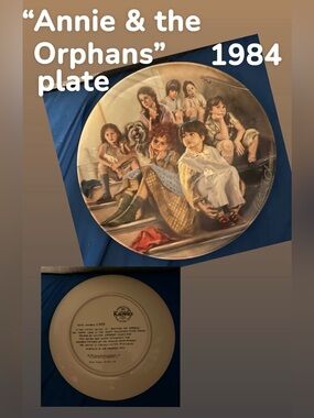 Knowles Decorative Collector Plate in Cream, Blue and Tan